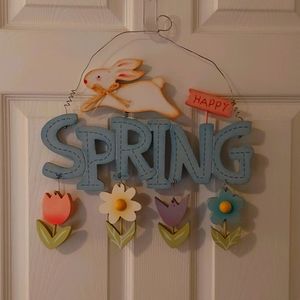 HAPPY SPRING DOOR HANGER